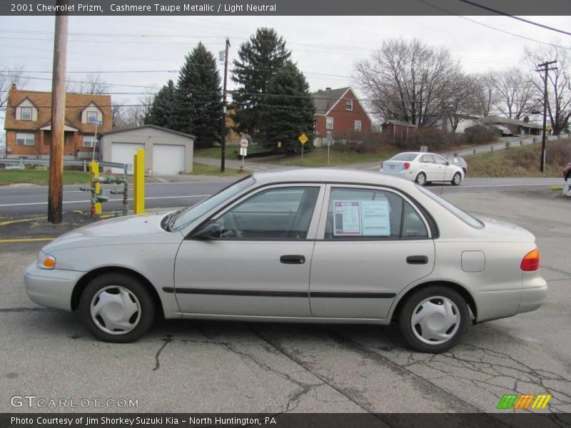 Cashmere Taupe Metallic / Light Neutral 2001 Chevrolet Prizm
