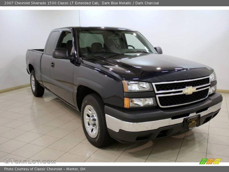 Dark Blue Metallic / Dark Charcoal 2007 Chevrolet Silverado 1500 Classic LT Extended Cab
