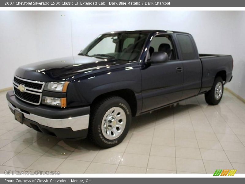 Dark Blue Metallic / Dark Charcoal 2007 Chevrolet Silverado 1500 Classic LT Extended Cab