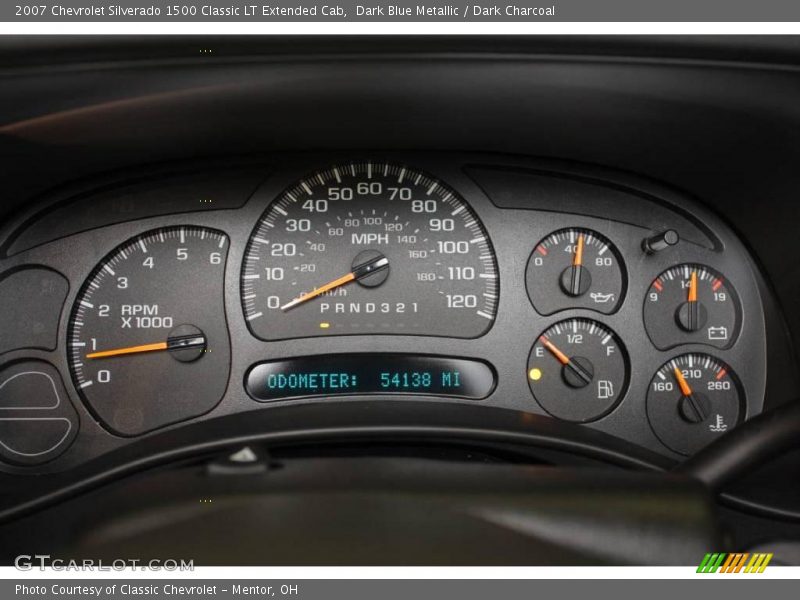 Dark Blue Metallic / Dark Charcoal 2007 Chevrolet Silverado 1500 Classic LT Extended Cab