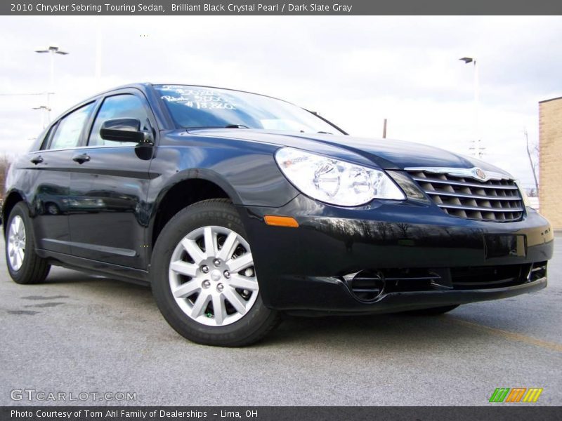 Brilliant Black Crystal Pearl / Dark Slate Gray 2010 Chrysler Sebring Touring Sedan