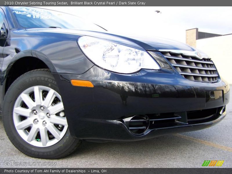 Brilliant Black Crystal Pearl / Dark Slate Gray 2010 Chrysler Sebring Touring Sedan