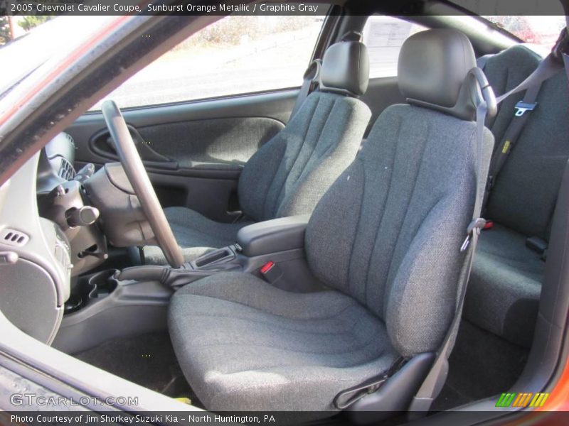 Sunburst Orange Metallic / Graphite Gray 2005 Chevrolet Cavalier Coupe
