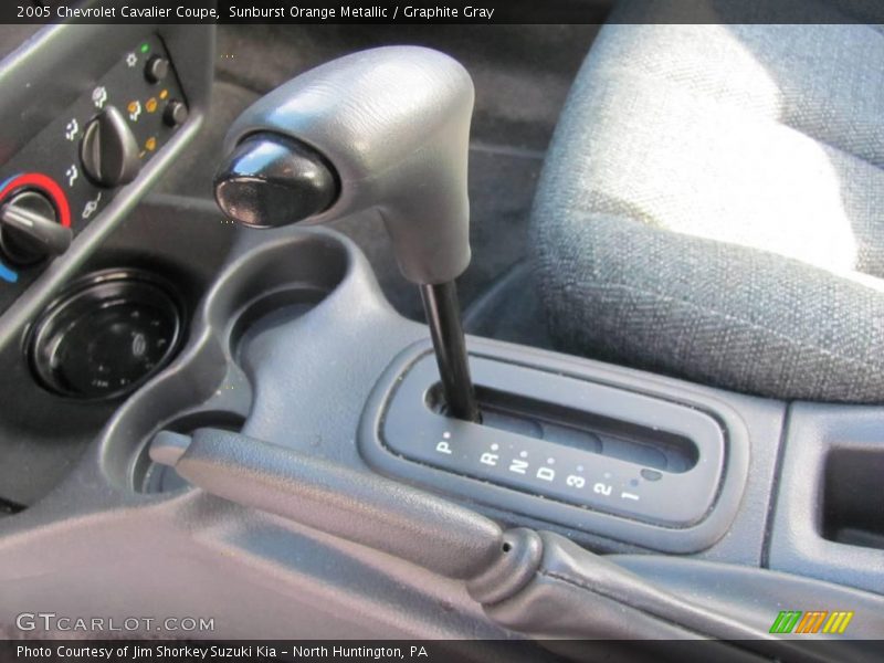 Sunburst Orange Metallic / Graphite Gray 2005 Chevrolet Cavalier Coupe