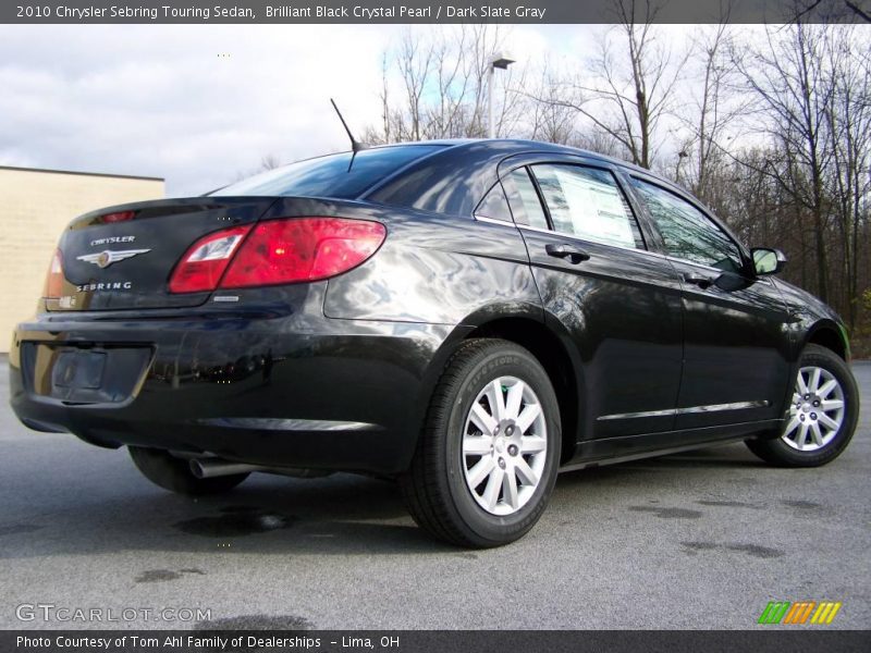 Brilliant Black Crystal Pearl / Dark Slate Gray 2010 Chrysler Sebring Touring Sedan