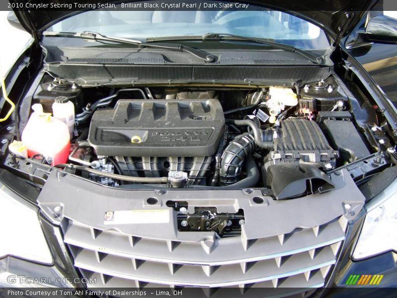 Brilliant Black Crystal Pearl / Dark Slate Gray 2010 Chrysler Sebring Touring Sedan