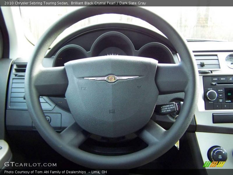 Brilliant Black Crystal Pearl / Dark Slate Gray 2010 Chrysler Sebring Touring Sedan