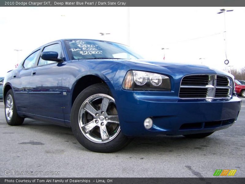 Deep Water Blue Pearl / Dark Slate Gray 2010 Dodge Charger SXT