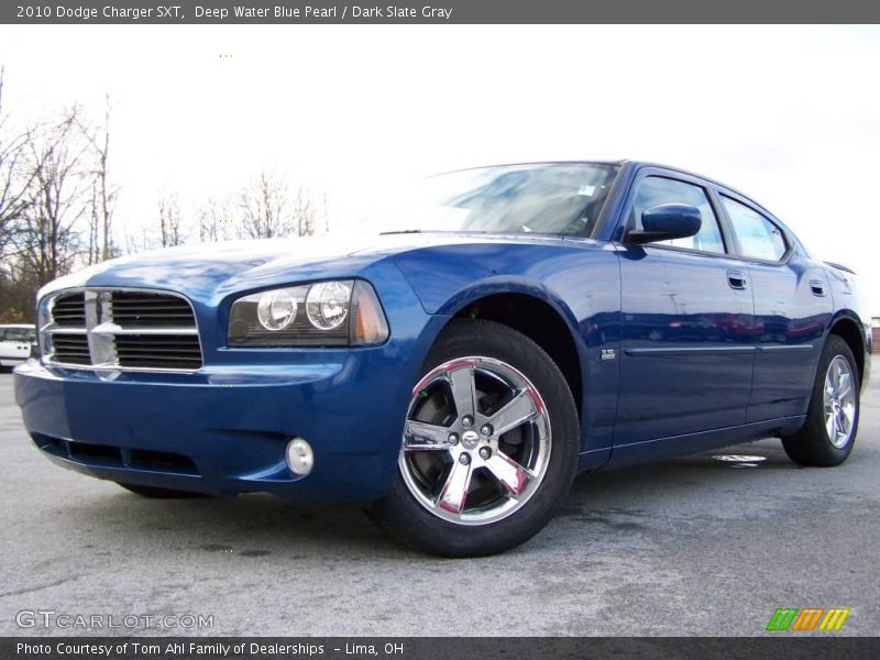 Deep Water Blue Pearl / Dark Slate Gray 2010 Dodge Charger SXT
