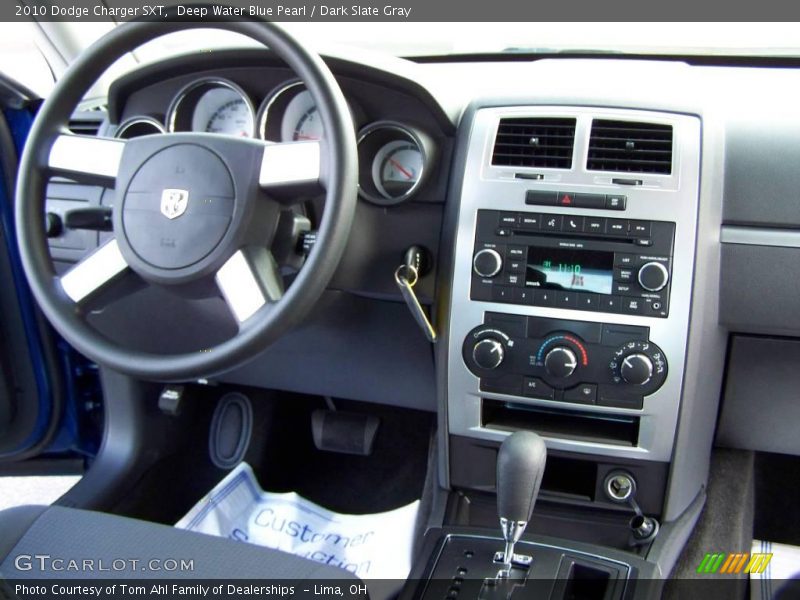 Deep Water Blue Pearl / Dark Slate Gray 2010 Dodge Charger SXT