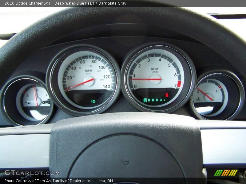 Deep Water Blue Pearl / Dark Slate Gray 2010 Dodge Charger SXT