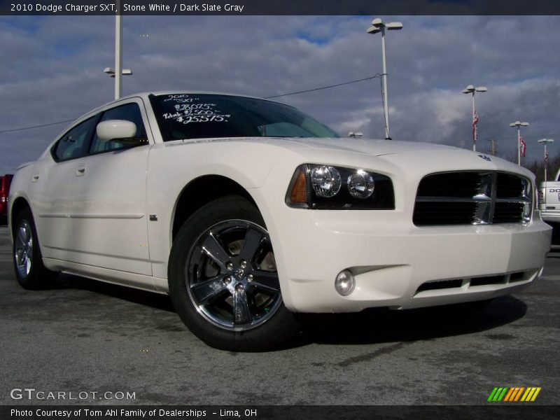 Stone White / Dark Slate Gray 2010 Dodge Charger SXT