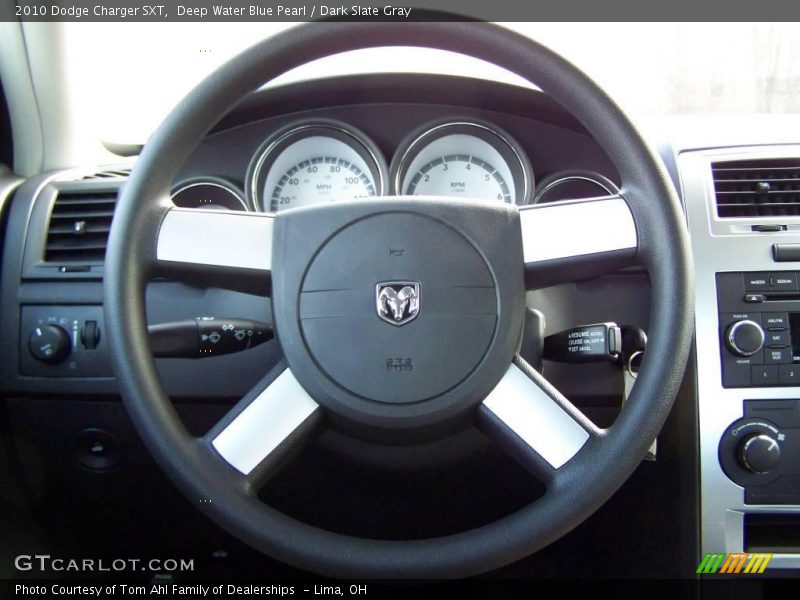 Deep Water Blue Pearl / Dark Slate Gray 2010 Dodge Charger SXT