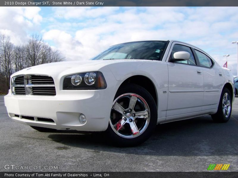 Stone White / Dark Slate Gray 2010 Dodge Charger SXT