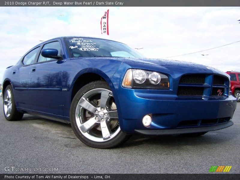 Deep Water Blue Pearl / Dark Slate Gray 2010 Dodge Charger R/T