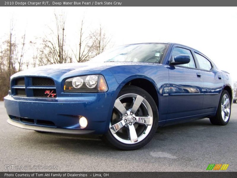 Deep Water Blue Pearl / Dark Slate Gray 2010 Dodge Charger R/T