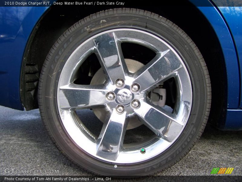 Deep Water Blue Pearl / Dark Slate Gray 2010 Dodge Charger R/T