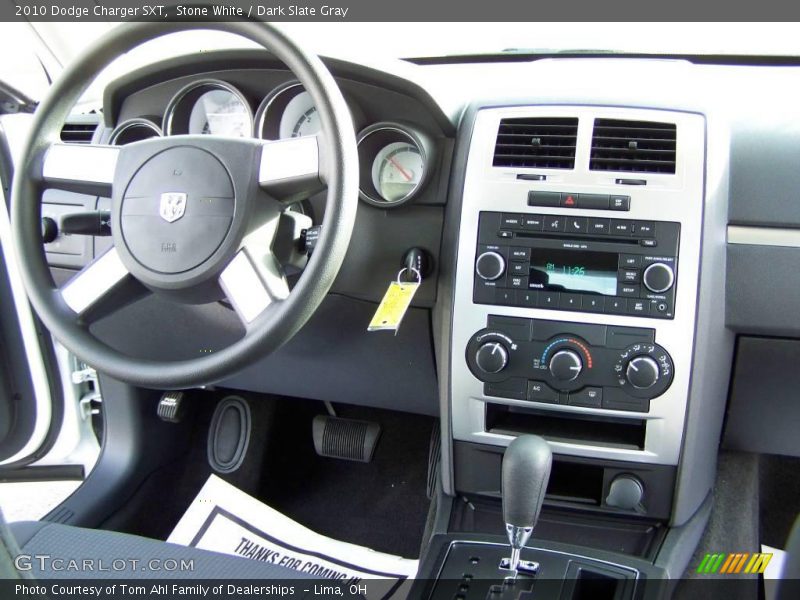 Stone White / Dark Slate Gray 2010 Dodge Charger SXT