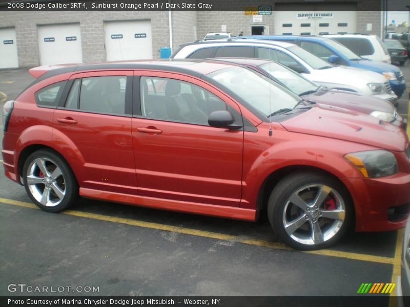 Sunburst Orange Pearl / Dark Slate Gray 2008 Dodge Caliber SRT4