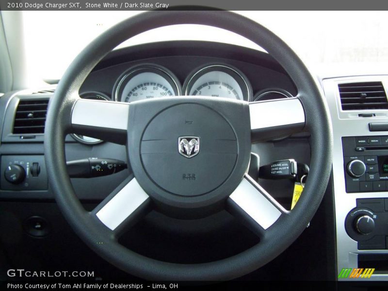 Stone White / Dark Slate Gray 2010 Dodge Charger SXT