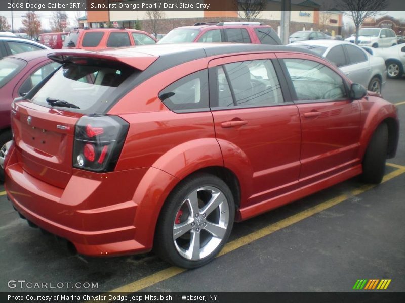 Sunburst Orange Pearl / Dark Slate Gray 2008 Dodge Caliber SRT4