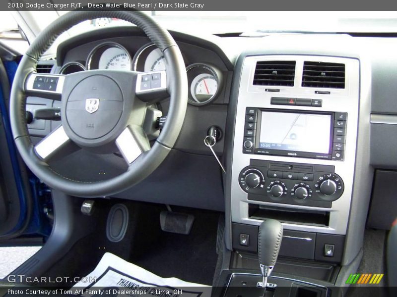 Deep Water Blue Pearl / Dark Slate Gray 2010 Dodge Charger R/T