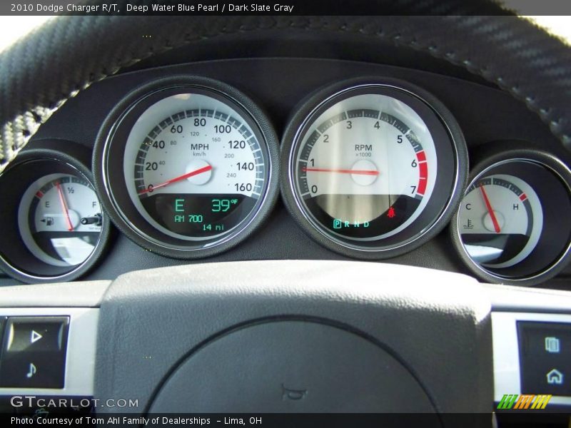 Deep Water Blue Pearl / Dark Slate Gray 2010 Dodge Charger R/T