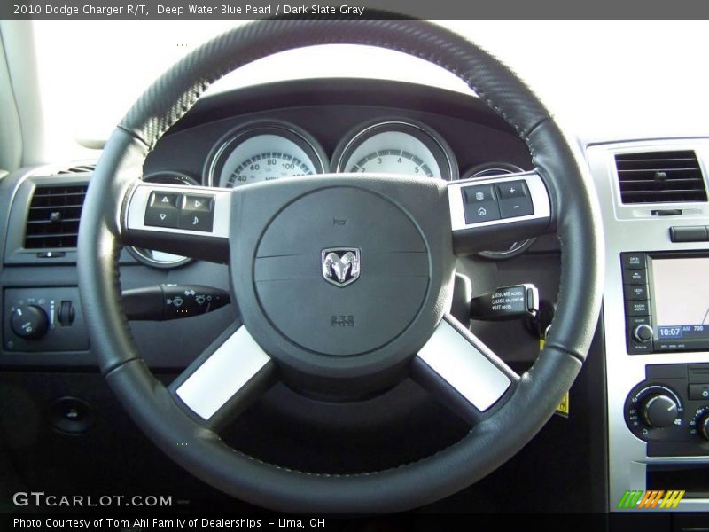 Deep Water Blue Pearl / Dark Slate Gray 2010 Dodge Charger R/T
