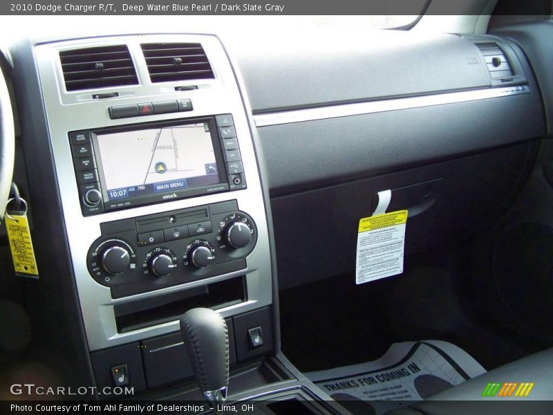 Deep Water Blue Pearl / Dark Slate Gray 2010 Dodge Charger R/T