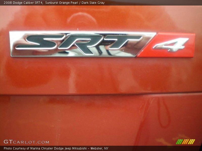 Sunburst Orange Pearl / Dark Slate Gray 2008 Dodge Caliber SRT4