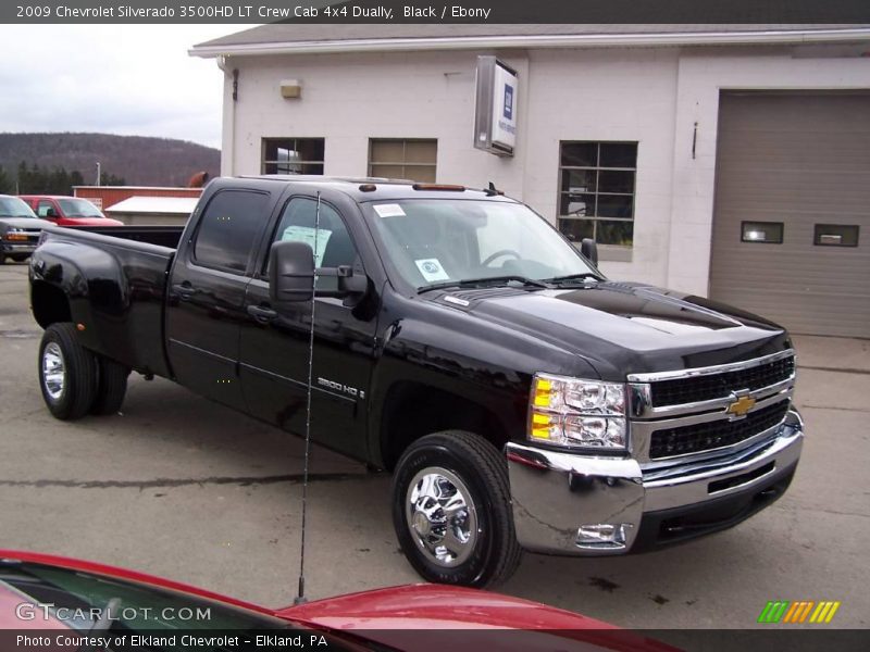 Black / Ebony 2009 Chevrolet Silverado 3500HD LT Crew Cab 4x4 Dually