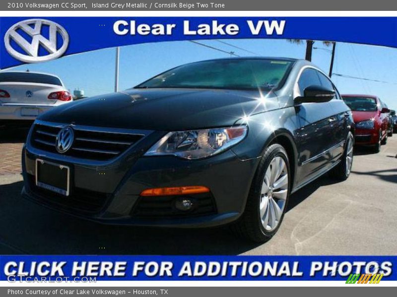 Island Grey Metallic / Cornsilk Beige Two Tone 2010 Volkswagen CC Sport