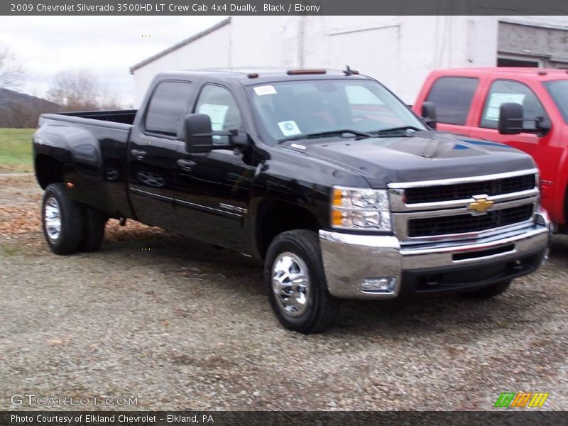 Black / Ebony 2009 Chevrolet Silverado 3500HD LT Crew Cab 4x4 Dually
