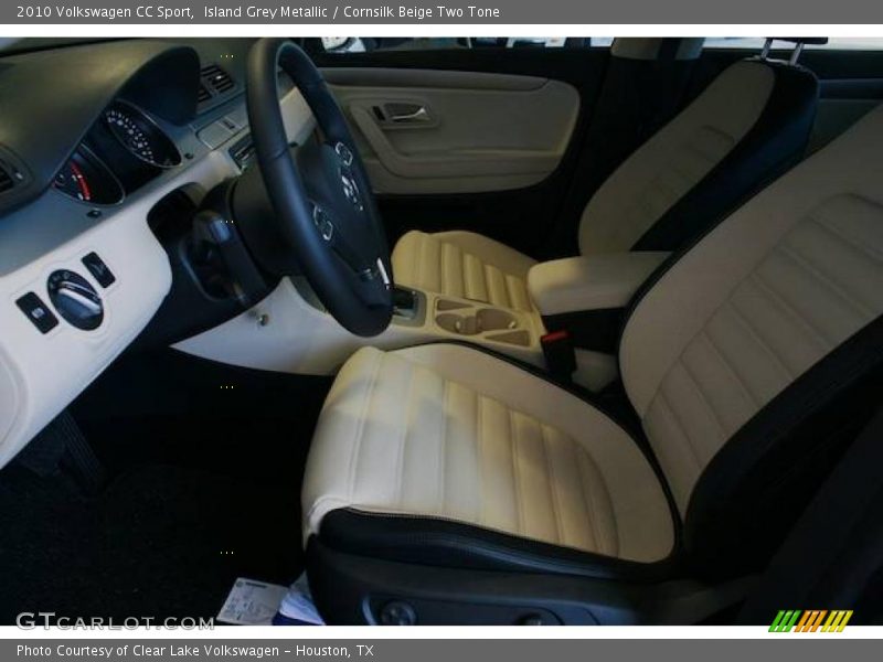 Island Grey Metallic / Cornsilk Beige Two Tone 2010 Volkswagen CC Sport