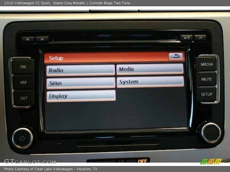 Island Grey Metallic / Cornsilk Beige Two Tone 2010 Volkswagen CC Sport