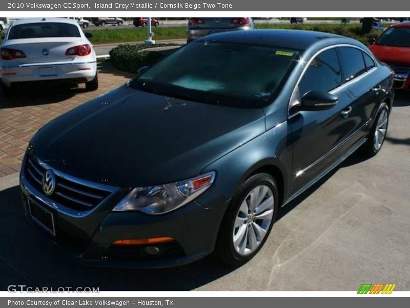 Island Grey Metallic / Cornsilk Beige Two Tone 2010 Volkswagen CC Sport