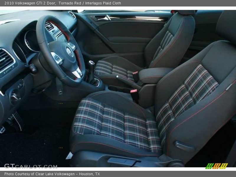 Tornado Red / Interlagos Plaid Cloth 2010 Volkswagen GTI 2 Door