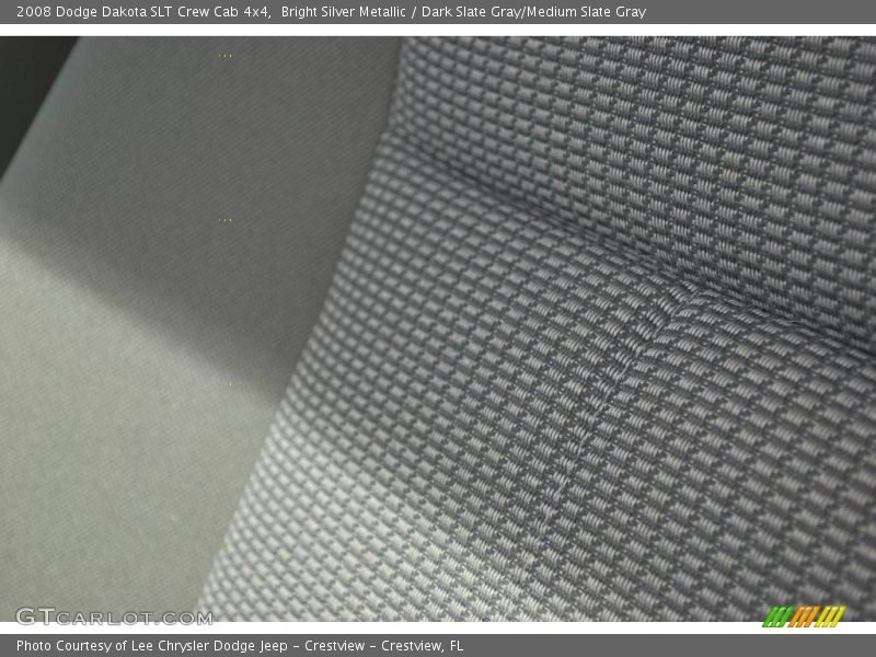 Bright Silver Metallic / Dark Slate Gray/Medium Slate Gray 2008 Dodge Dakota SLT Crew Cab 4x4