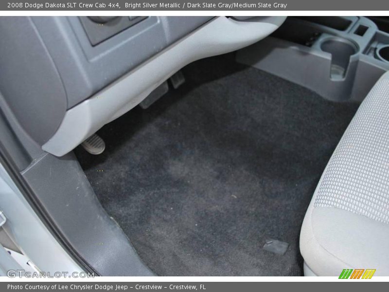 Bright Silver Metallic / Dark Slate Gray/Medium Slate Gray 2008 Dodge Dakota SLT Crew Cab 4x4