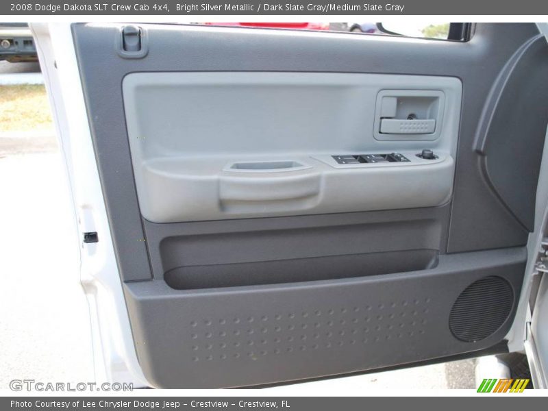 Bright Silver Metallic / Dark Slate Gray/Medium Slate Gray 2008 Dodge Dakota SLT Crew Cab 4x4