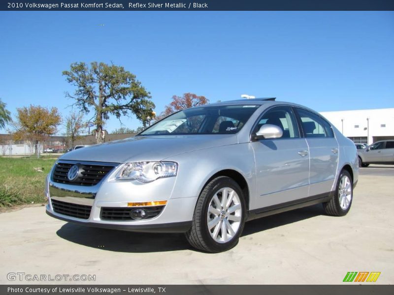 Reflex Silver Metallic / Black 2010 Volkswagen Passat Komfort Sedan