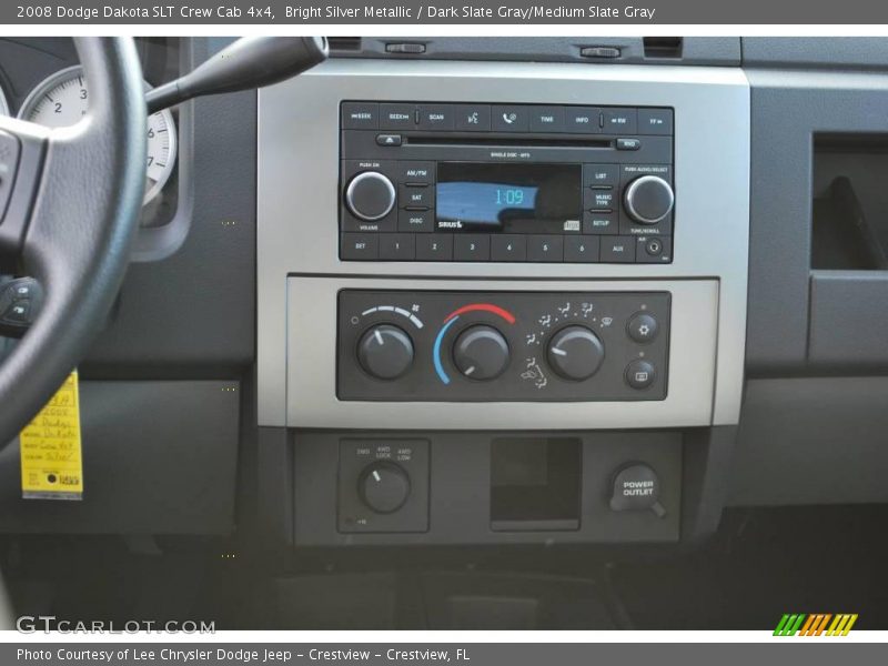 Bright Silver Metallic / Dark Slate Gray/Medium Slate Gray 2008 Dodge Dakota SLT Crew Cab 4x4