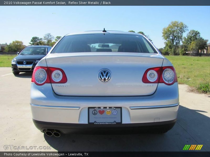 Reflex Silver Metallic / Black 2010 Volkswagen Passat Komfort Sedan