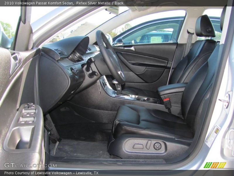 Reflex Silver Metallic / Black 2010 Volkswagen Passat Komfort Sedan