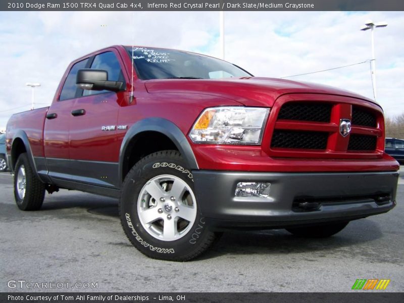 Inferno Red Crystal Pearl / Dark Slate/Medium Graystone 2010 Dodge Ram 1500 TRX4 Quad Cab 4x4