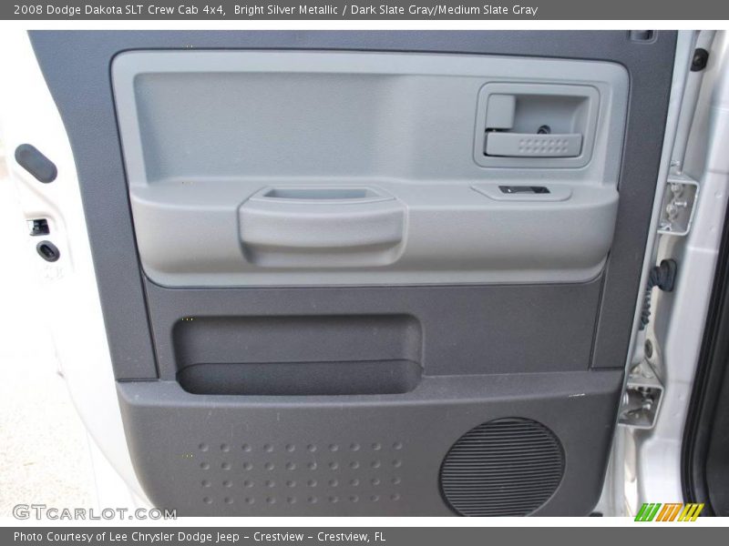 Bright Silver Metallic / Dark Slate Gray/Medium Slate Gray 2008 Dodge Dakota SLT Crew Cab 4x4