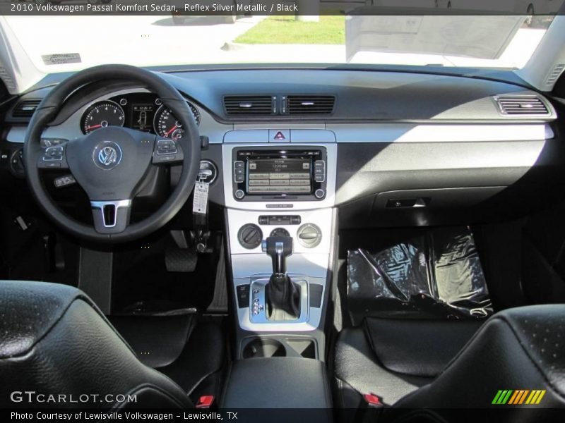 Reflex Silver Metallic / Black 2010 Volkswagen Passat Komfort Sedan