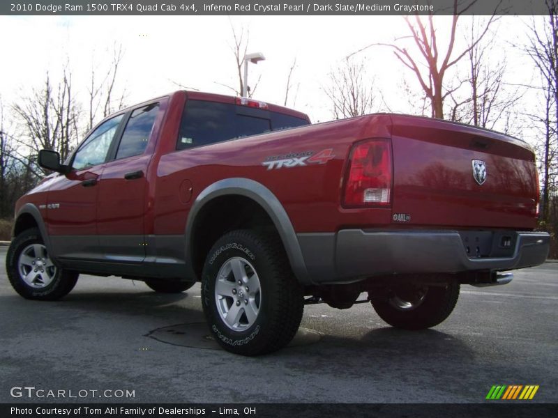 Inferno Red Crystal Pearl / Dark Slate/Medium Graystone 2010 Dodge Ram 1500 TRX4 Quad Cab 4x4