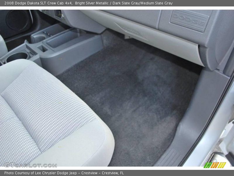 Bright Silver Metallic / Dark Slate Gray/Medium Slate Gray 2008 Dodge Dakota SLT Crew Cab 4x4