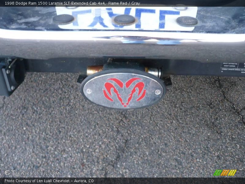 Flame Red / Gray 1998 Dodge Ram 1500 Laramie SLT Extended Cab 4x4
